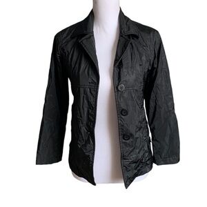 Me Jane Black Button Down Jacket size 10/12